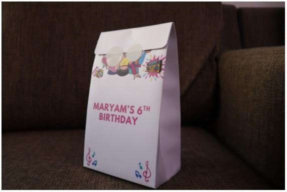 Custom birthday printed flep bag
