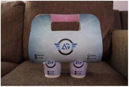 Custom printed cup with holder